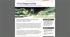 Desktop Screenshot of mobileopportunity.blogspot.com