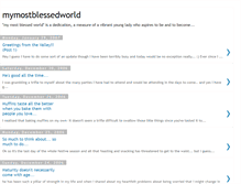 Tablet Screenshot of mymostblessedworld.blogspot.com
