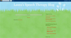 Desktop Screenshot of lauraspeechtherapy.blogspot.com