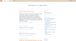 Desktop Screenshot of mondoylirondo.blogspot.com