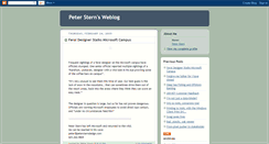 Desktop Screenshot of peterstern.blogspot.com