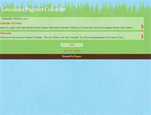 Tablet Screenshot of lapageantcalendar.blogspot.com
