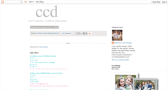 Desktop Screenshot of catherinecurriedesigns.blogspot.com