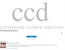 Tablet Screenshot of catherinecurriedesigns.blogspot.com