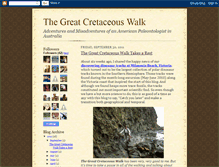 Tablet Screenshot of greatcretaceouswalk.blogspot.com