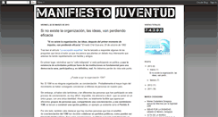 Desktop Screenshot of manifiestojuventud.blogspot.com