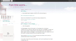 Desktop Screenshot of from-little-acorns.blogspot.com