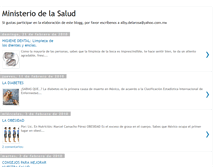 Tablet Screenshot of ministeriodelasalud.blogspot.com