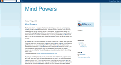 Desktop Screenshot of mind-power-mindpowers.blogspot.com