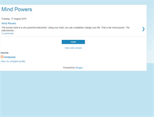 Tablet Screenshot of mind-power-mindpowers.blogspot.com