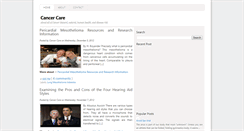 Desktop Screenshot of cancer-cares.blogspot.com
