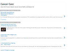 Tablet Screenshot of cancer-cares.blogspot.com