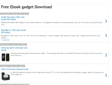 Tablet Screenshot of gadget-ebook.blogspot.com