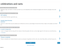 Tablet Screenshot of celebrationsandrants.blogspot.com