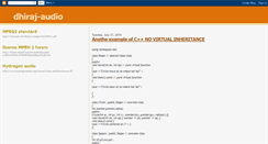 Desktop Screenshot of dhiraj-audio.blogspot.com