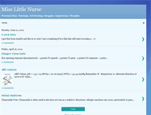 Tablet Screenshot of misslittlenurse.blogspot.com