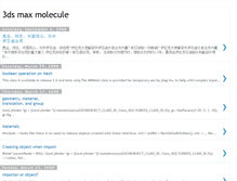 Tablet Screenshot of 3dsmaxmolecule.blogspot.com
