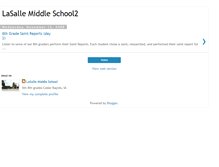 Tablet Screenshot of lasallemiddleschool2.blogspot.com