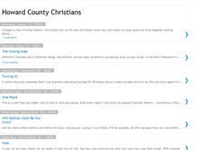 Tablet Screenshot of howardcountychristians.blogspot.com