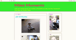 Desktop Screenshot of dkmilesmoments.blogspot.com