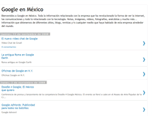 Tablet Screenshot of googleenmexico.blogspot.com