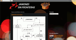 Desktop Screenshot of jamonessinfronteras.blogspot.com