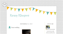 Desktop Screenshot of krazyklingers.blogspot.com