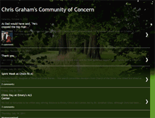 Tablet Screenshot of chrisgrahamscommunity.blogspot.com