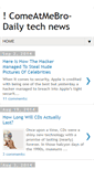 Mobile Screenshot of comeatmebro.blogspot.com