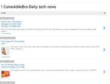 Tablet Screenshot of comeatmebro.blogspot.com
