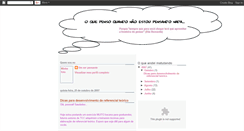Desktop Screenshot of oquepensoquandonaoestoupensandonada.blogspot.com