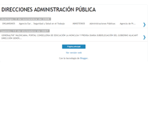 Tablet Screenshot of direccionesadministacionpublica.blogspot.com