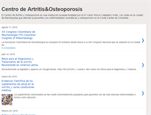 Tablet Screenshot of centrodeartritisyosteoporosis.blogspot.com