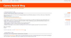 Desktop Screenshot of camryhybridblog.blogspot.com