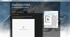 Desktop Screenshot of coolutilities.blogspot.com