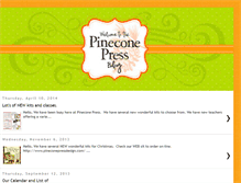 Tablet Screenshot of pineconepressdesign.blogspot.com