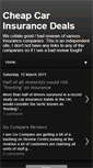 Mobile Screenshot of cheapcarinsurancedeals.blogspot.com