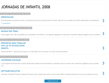Tablet Screenshot of jornadasdeinfantil2008.blogspot.com