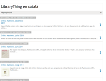 Tablet Screenshot of librarythingcatala.blogspot.com