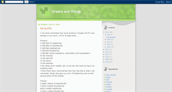 Desktop Screenshot of greensandthings.blogspot.com