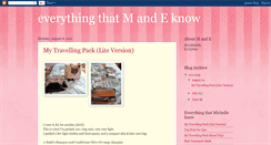 Desktop Screenshot of everythingmeknow.blogspot.com