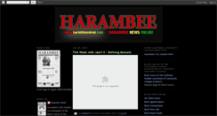 Desktop Screenshot of harambeenews.blogspot.com