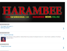 Tablet Screenshot of harambeenews.blogspot.com
