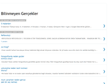 Tablet Screenshot of bilimmeyengercekler.blogspot.com