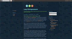 Desktop Screenshot of lazyentrepreneurs.blogspot.com