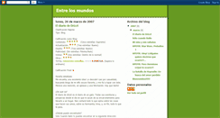 Desktop Screenshot of blogentrelosmundos.blogspot.com