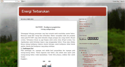 Desktop Screenshot of energi-terbarukan-indonesia.blogspot.com