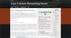 Desktop Screenshot of livestreamingcricketscore.blogspot.com