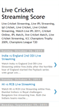 Mobile Screenshot of livestreamingcricketscore.blogspot.com