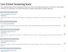 Tablet Screenshot of livestreamingcricketscore.blogspot.com